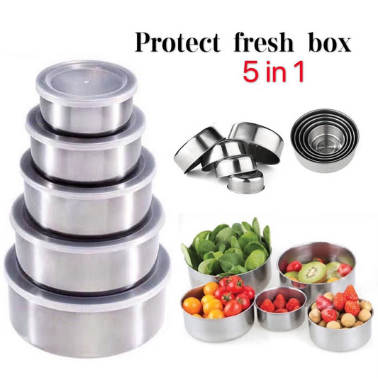 5 Pieces High Quality Stainless Steel Ware Set