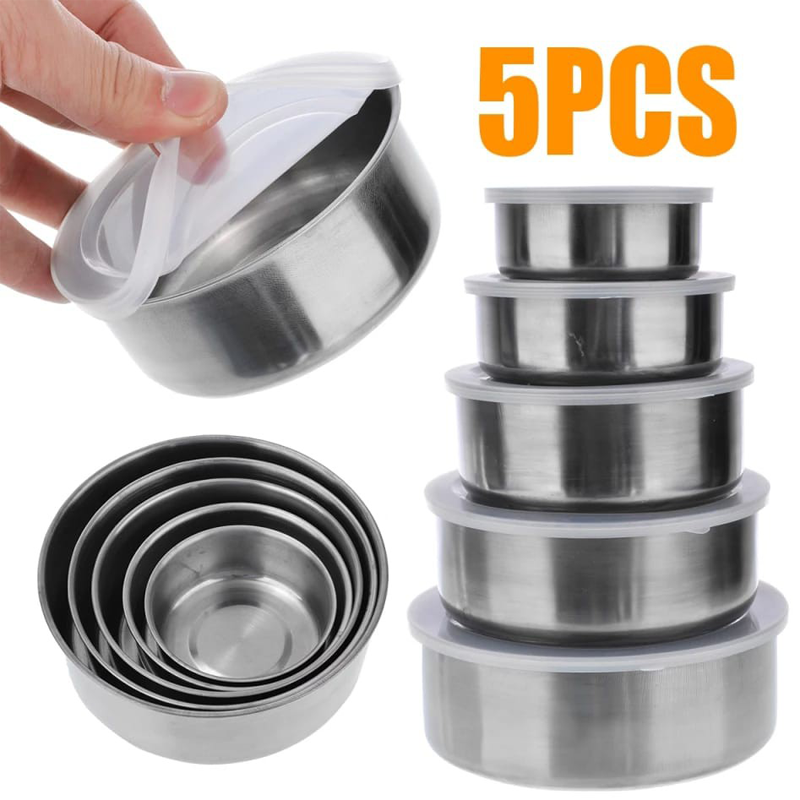 5 Pieces High Quality Stainless Steel Ware Set