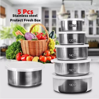 5 Pieces High Quality Stainless Steel Ware Set