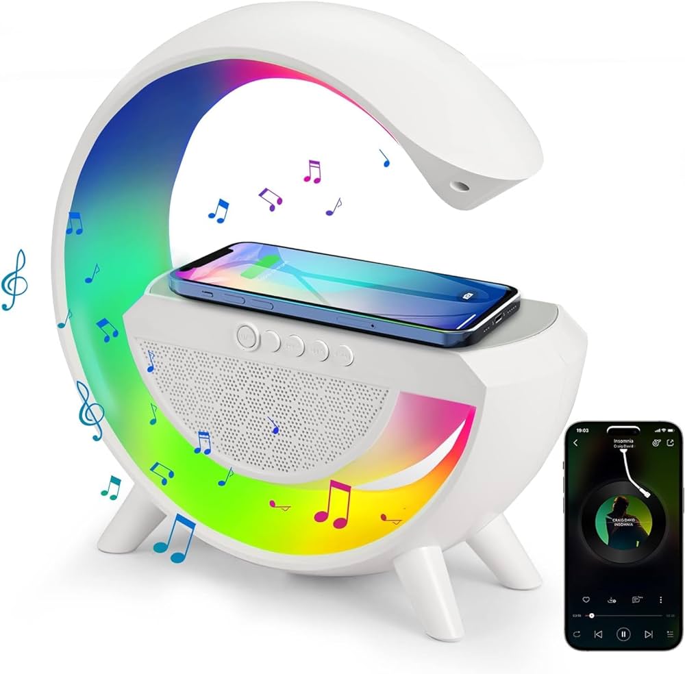 LED Wireless Charging Speaker