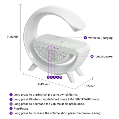 LED Wireless Charging Speaker